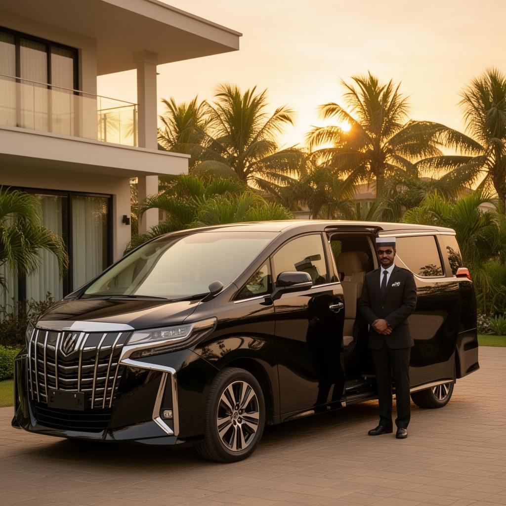 Air-conditioned van with a local guide for Ghana transfers